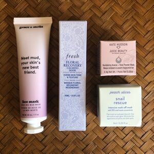 Deluxe Mask Samples: Grace & Stella / fresh / Juice Beauty / Peach Slices